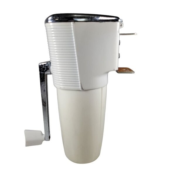 Vtg MCM c1950s Swing-A-Way 1809 Hand Crank Wall Mount Ice Crusher White Model 50 - Picture 4 of 14